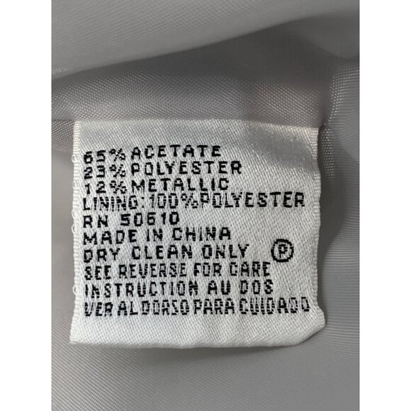 Le Suit Womens Evening Jacket & Skirt Set Size 16 Metalic NWT 7679 - Picture 5 of 11